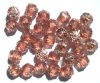 30 8mm Cathedral Coated Light Orange